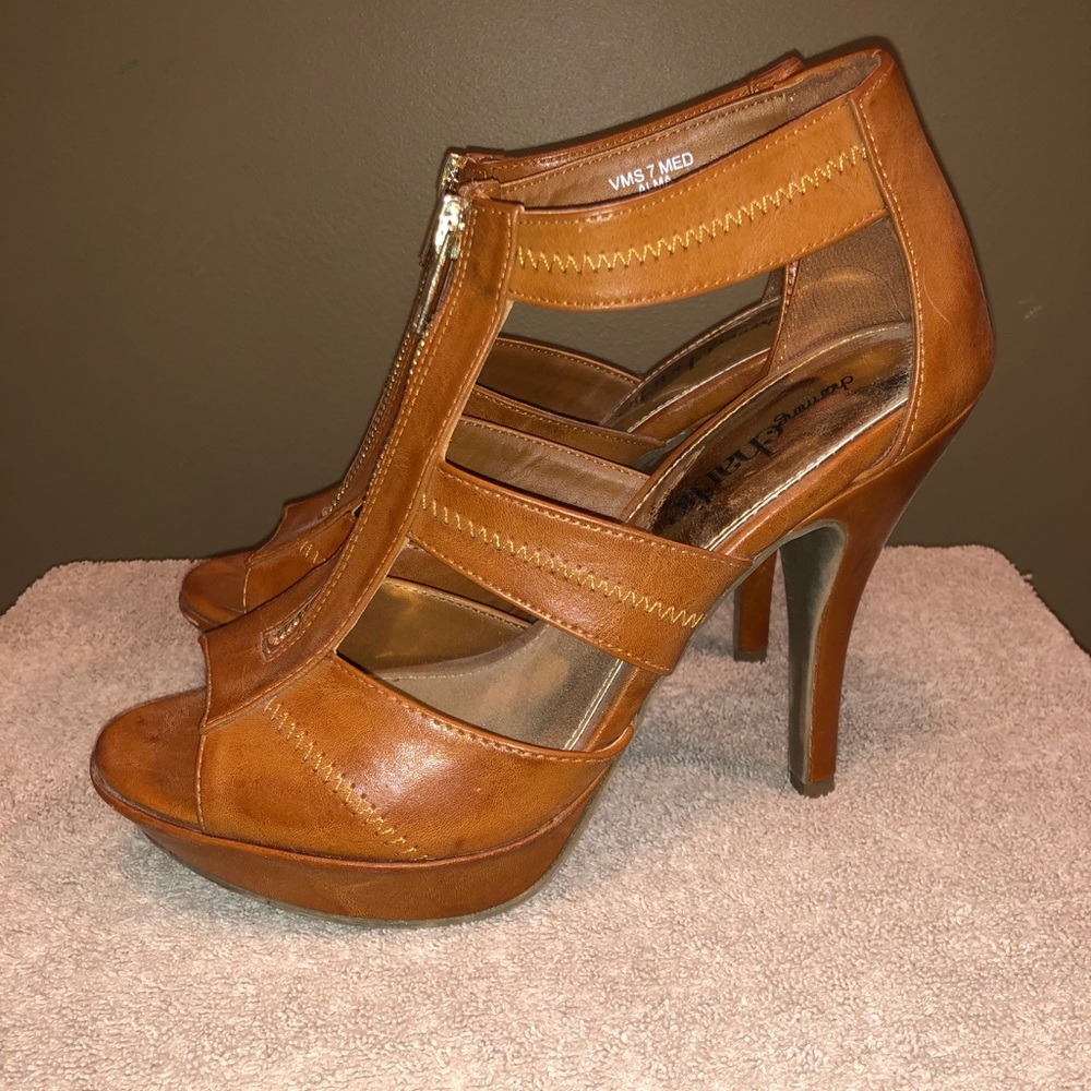 Tan pumps